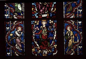 Jesse fáját ábrázoló ablak, 1210-45 körül alkotó: French School